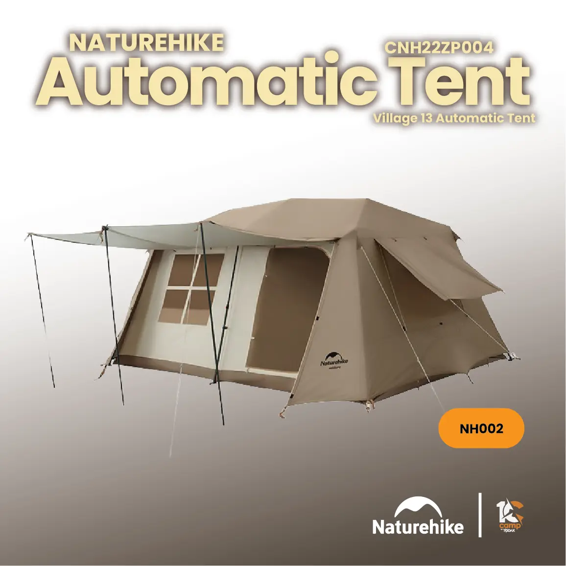 NH002 | NATUREHIKE CNH22ZP004 Village 13 Automatic Tent - TikTok 