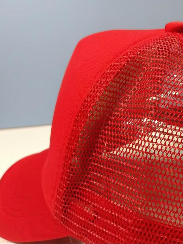 Eagle Wings Pattern Baseball Cap, Casual Outdoor Sports Hat for Men & Women, Adjustable Sun Protection Golf Hat for Daily Wear, Red Hat 8