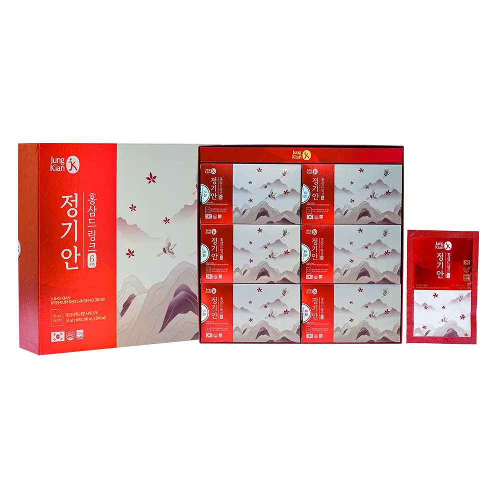 Nước uống hồng sâm Jung Kian Premium 6 – 60 gói x 50ml