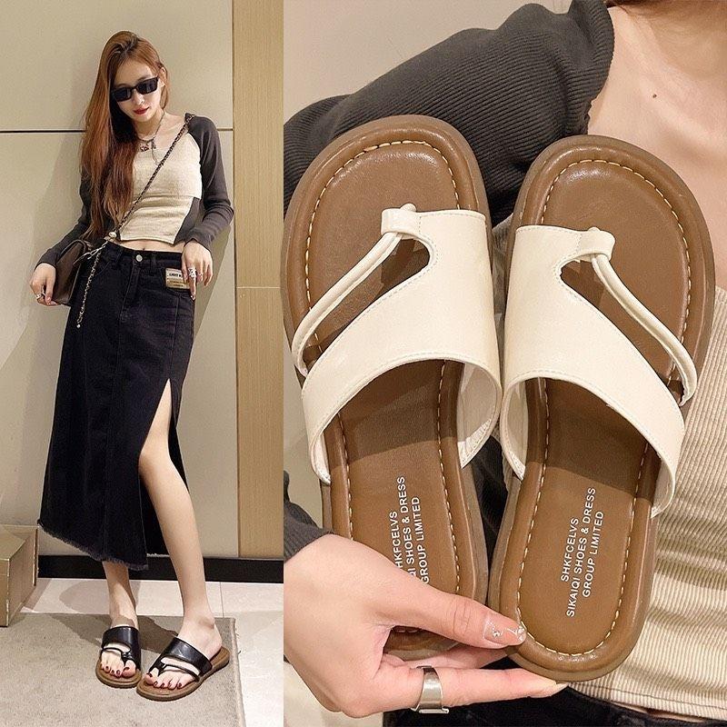 Dép tông đi biển dễ thương mềm nhẹ giá rẻ dễ đi Nữ DéP Shoes GiàY Sandal Nhung 6