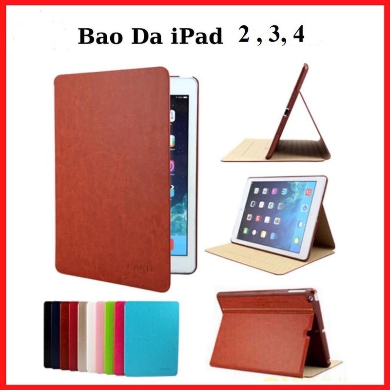 Bao da Kaku dùng cho iPad 2, iPad 3, iPad 4 tích hợp chân đế + tắt mở cảm ứng máy Phụ Kiện Ốp Case Titan 0