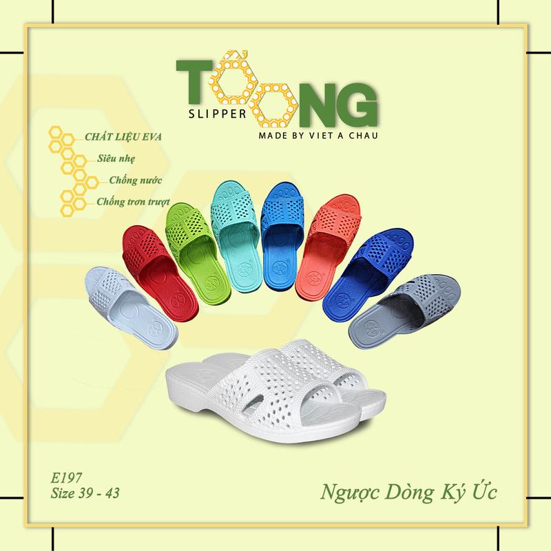 Dép tổ ong VAC nhựa EVA siêu bền, siêu nhẹ, chống trơn trượt, đế dày (FORM LỚN ĐẶT LÙI 1-2 SIZE) Dép Nam Nữ Nhiều Màu Sắc 1