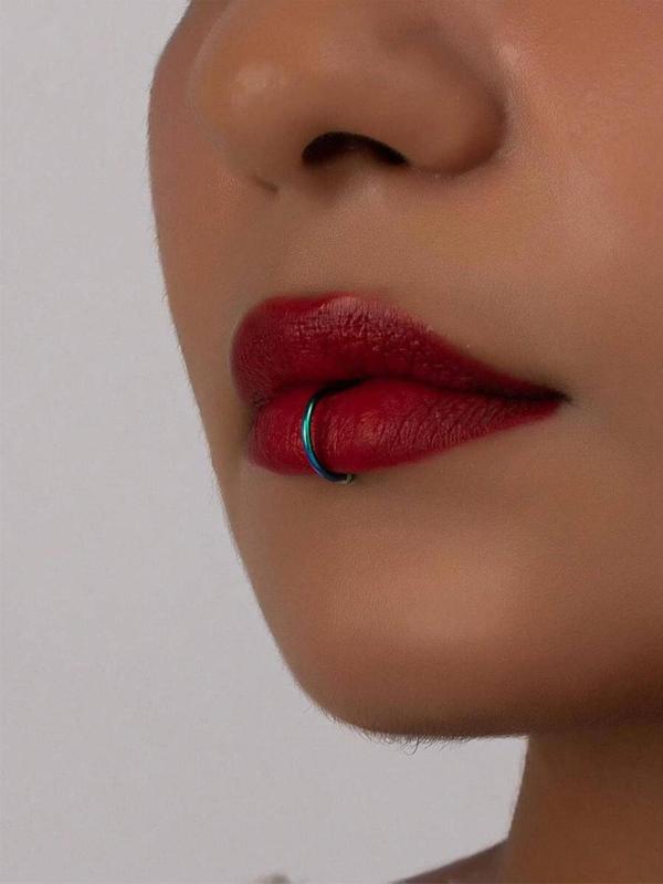 Unisex Street Trend C Shape Lip Ring, Trendy Minimalist Lip Ring, Chic Body Jewelry for Daily & Party Decor for Men & Women 6