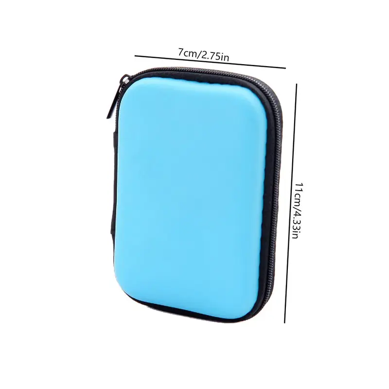 Data Cable Storage Bag, 1 Count Portable Zipped Travel Electronics Organizer, Multifunctional Storage Pouch for Home Office, Data Cable Organizer Supplies 1