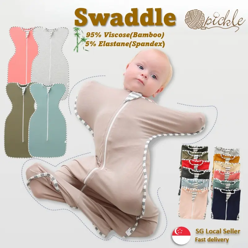 Bamboo baby swaddle/swaddle me/sleeping bag with zip/baby swaddle/infant swaddle/newborn swaddle/sharp design