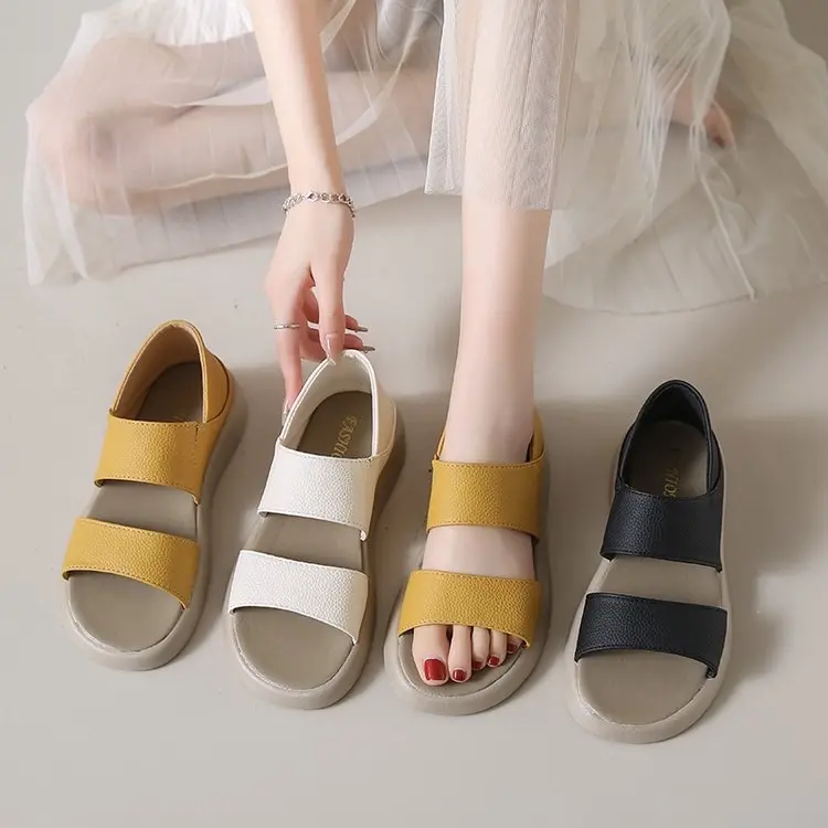 Sandal quai ngang đế mềm, giày sinh viên, học sinh, người đi làm