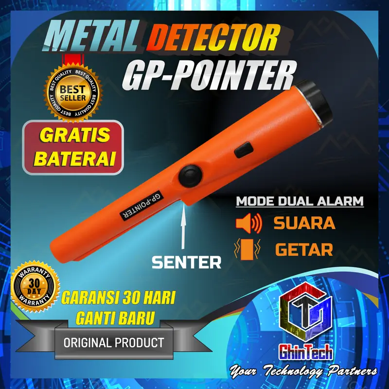 GP Pointer Metal Detektor / Alat Deteksi Logam Metal Emas Perak 4