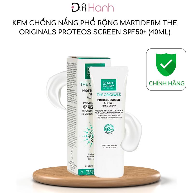 (CHÍNH HÃNG) Kem Chống Nắng Phổ Rộng MartiDerm The Originals Proteos Screen SPF50+ (40ml) Skincare