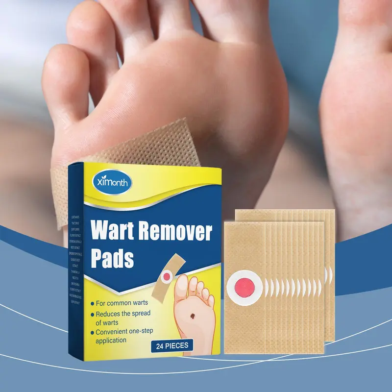 Refreshing Foot Care Pads, 24pcs/box Gentle Wart Care Pads for Improving Foot Skin, Foot Care Products for Women & Men 4