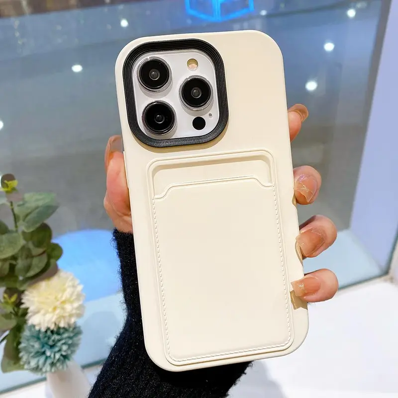 2 in 1 Phone Case with Card Slot, Anti-fall Phone Case, Anti-sweat & Anti-fingerprint Phone Cases for iPhone 11 12 13 14 15 16 Pro Max, Electronics Accessories, Safety 7
