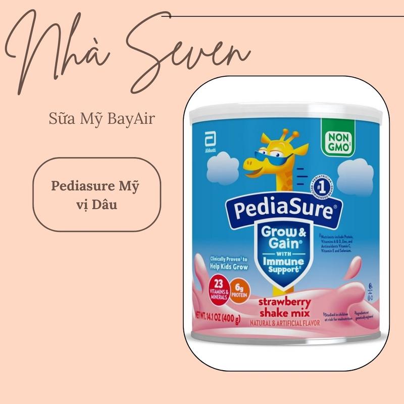 Sữa Pediasure mỹ 400g vị Dâu Date 1 2026