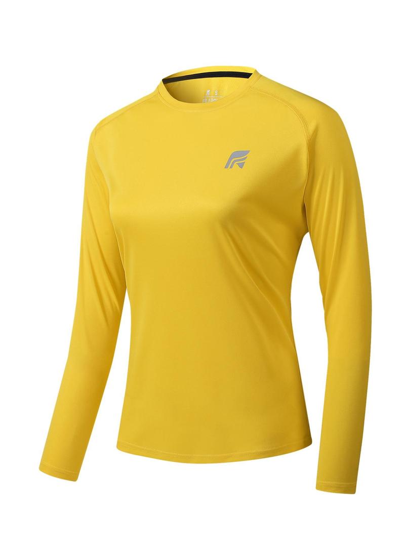 Product Introduction of Women's   Long Sleeve Sports Tee, Casual Sporty Round Neck T-shirt for Yoga Gym Workout, Ladies Sportswear for All Seasons 5