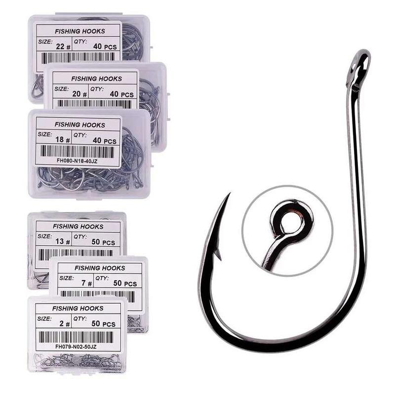 Lưỡi Câu Cá, Cá Chép Vòng Tròn, Kích Thước 2-22, Lưỡi Câu Nhật Bản, Lưỡi Câu Cá, Lưỡi Câu Cá Jig Đơn, Dụng Cụ 0