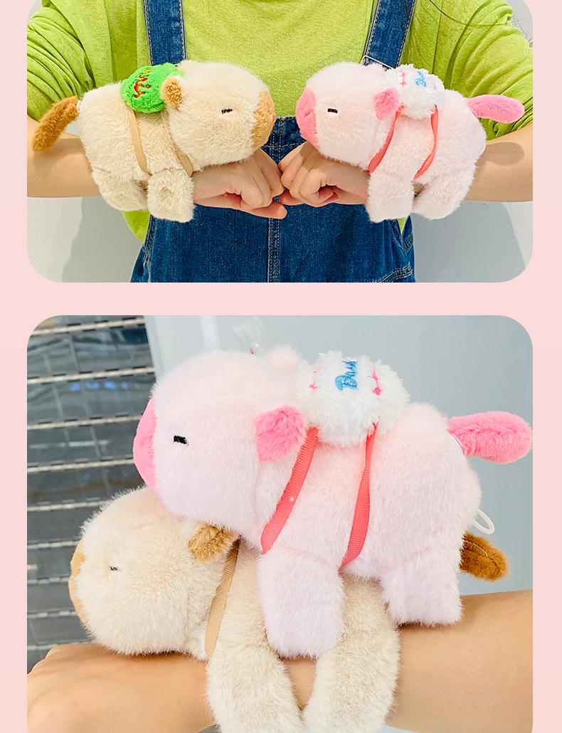Product Introduction of Vòng Tay Chuông, Thiết Kế Capybara, Vòng Tay Cuff Phổ Biến Mới, Thiết Kế Đuôi Xoay, Đồ Chơi Nhồi Bông 7