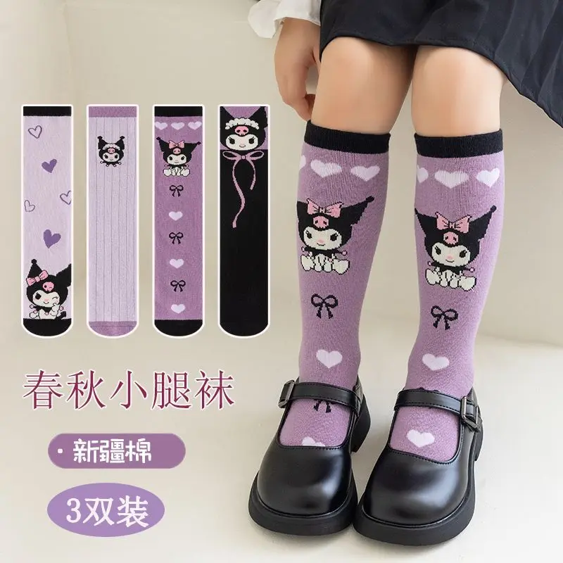 Tất Trẻ Em, Tất Cho Bé Gái, Thiết Kế Hoạt Hình Clow M, Thích Hợp Cho Mùa Xuân Và Mùa Thu, Tất Bắp Chân Cho Bé Gái, Phong Cách Hàn Quốc Dễ Thương, Tất Dài Giữa Bắp Chân, 2024, Tất Trẻ Em
