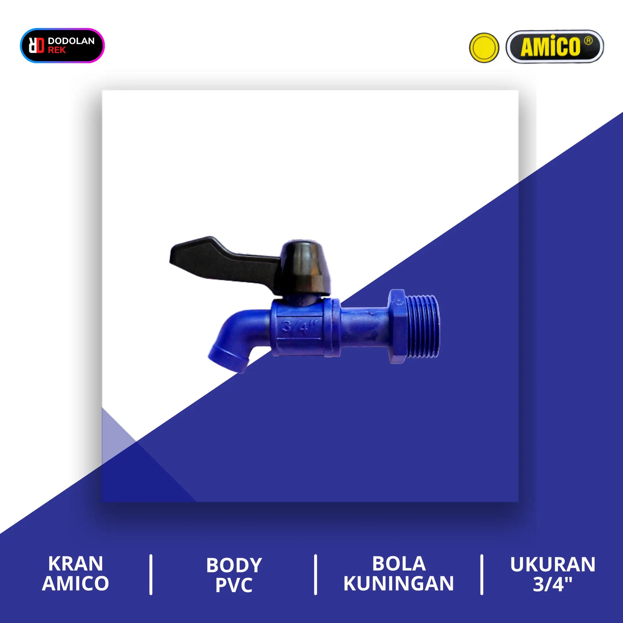 Kran Amico PVC 3/4 Inch - Harga Per Biji