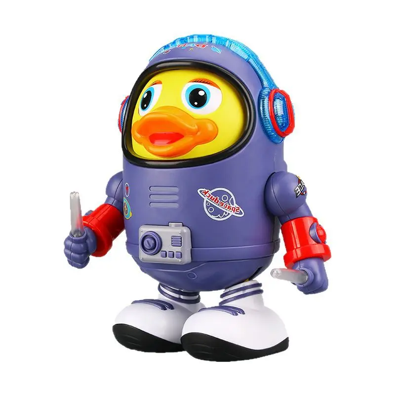 Dancing Space Duck Children's Electric Dancing Panda Robot Light Music Toy