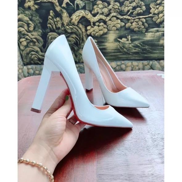   Big size 41,42  Giày Cao Gót Vuông 10P - Hàng VNXK cao cấp - Sang trọng quý phái - Full Size 34-42 