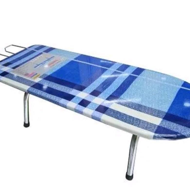 Bàn để ủi quần áo ngồi cao cấp bằng gỗ thép, bọc vải cotton, kích thước 30x80cm(màu ngẫu nhiên)
