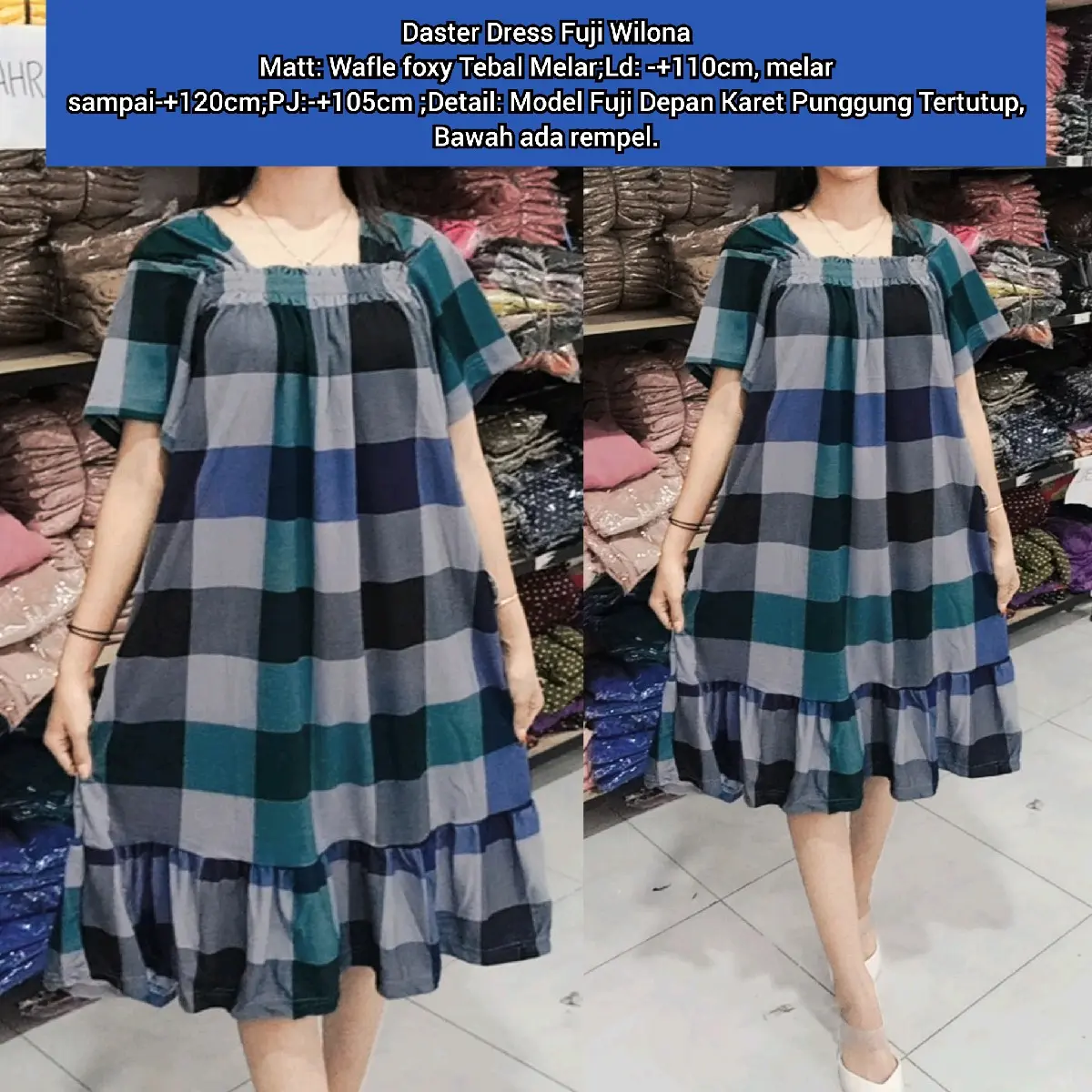 Daster Dress Fuji Wilona Punggung Tertutup