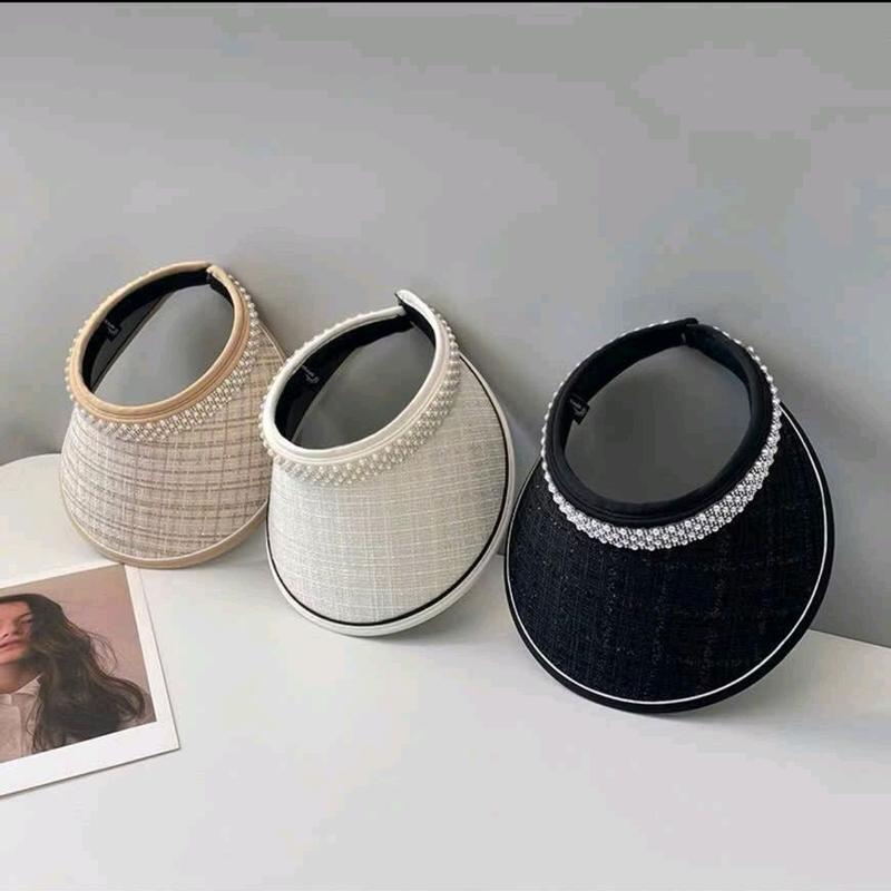 Mũ rộng vành nửa đầu thời trang chống nắng chống UV cho nữ - Women Hoa 5