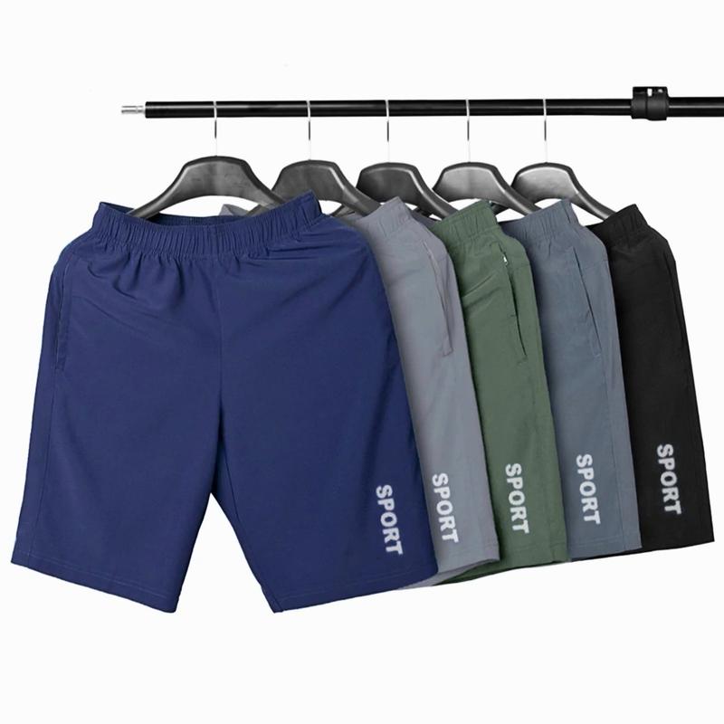 COMBO 5 quần short nam giá siêu rẻ, chất vải mỏng, mát, in logo SPORT ,kiểu dáng thể thao ,túi 2 bên có khoá kéo