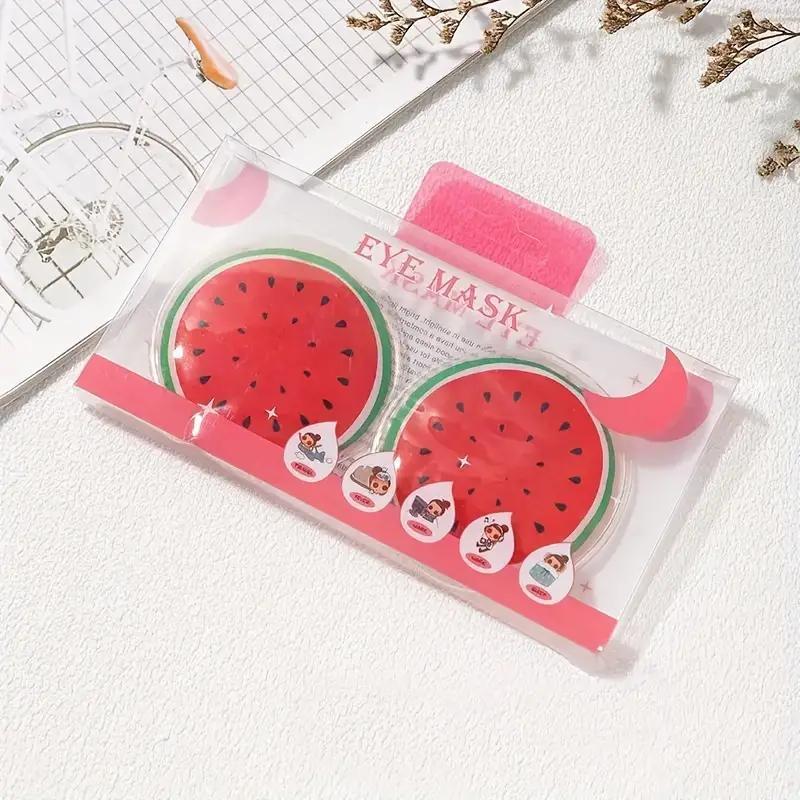 Reusable Gel Eye Patch, 2 Pairs Fruit Design Eye Mask, Eye Care Tool for Eye Relaxation, Eye Care Supplies for Home, Travel, Work 6