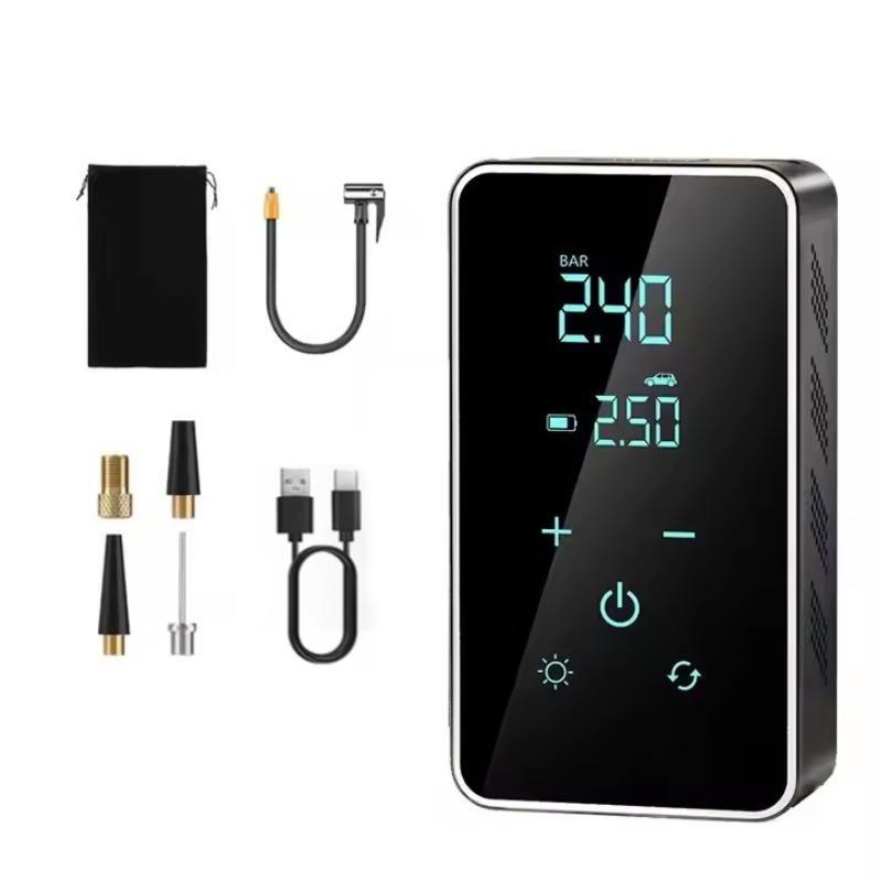 Product Introduction of Portable Car Air Pump, 150PSI Wireless Car Air Pump with Digital Display, Multifunctional Car Tire Inflator Suitable for Car, Motorcycle, Ball 0