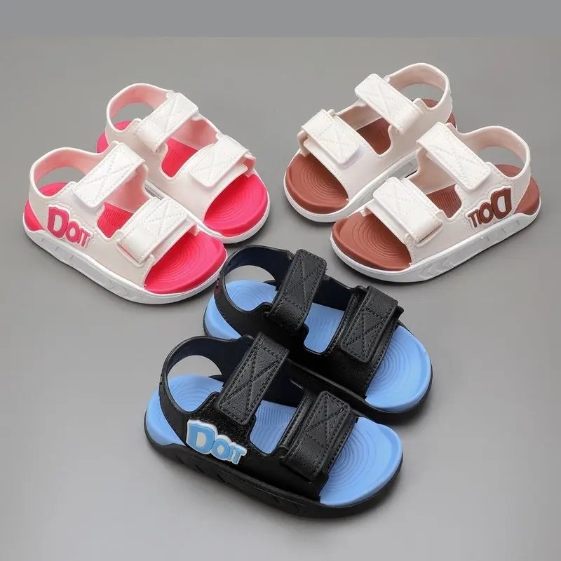 Sandal Kanak-kanak, Koleksi Baru 2025, Fesyen Kasual, Untuk Perempuan dan Lelaki, Tapak Lembut Tidak Licin, Gaya Korea, Sesuai untuk Bayi, Kasut Pantai Junior, Musim Panas 2025