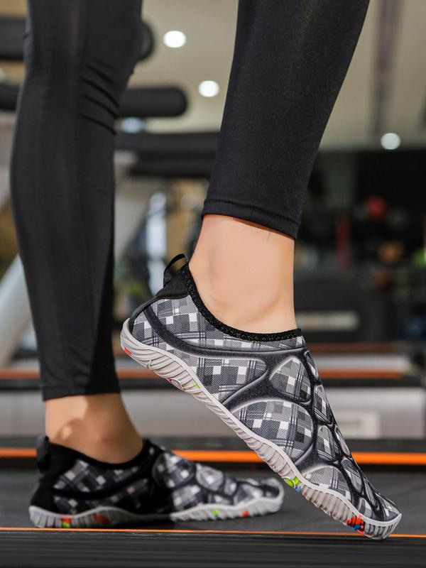 Unisex Colorblock All Over Print Slip On Water Shoes, Casual Breathable Comfortable Anti-Slip Flat Sports Shoes, Outdoor Sports Shoes for Outdoor Activities for Men & Women 6