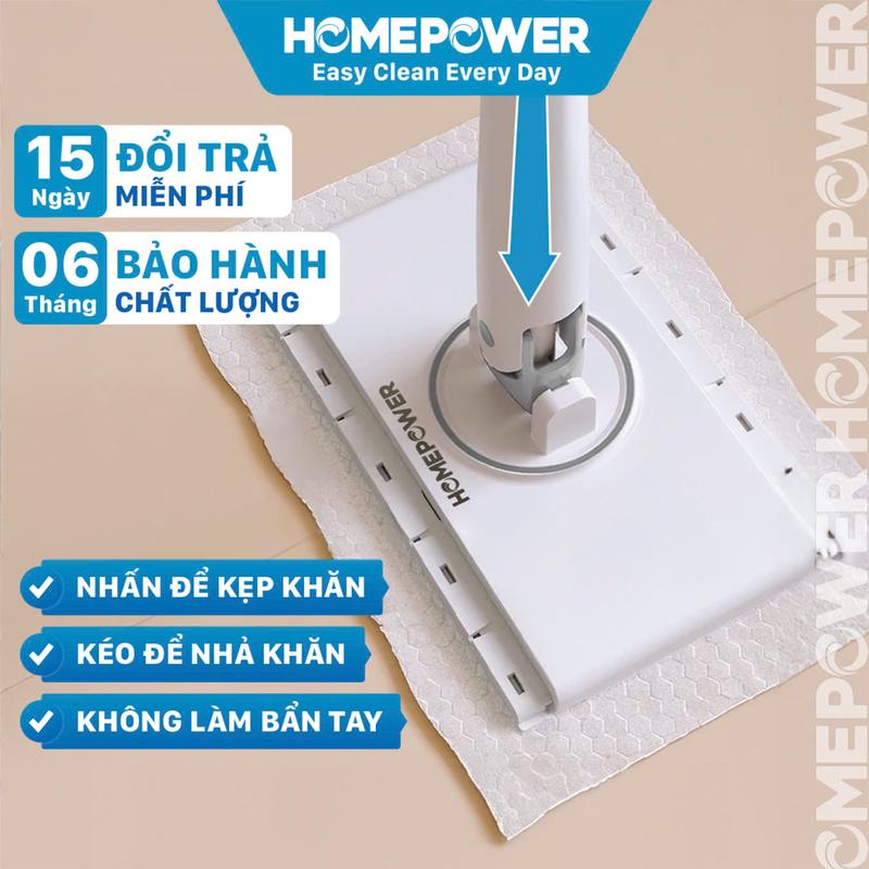 Cây Lau Nhà Mini Tự Động Thay Khăn DS-01 Homepower, Lau Bàn Bếp Dùng Khăn Thay Thế 1 Lần, Khăn Vải Đa Năng Chưa có đánh giá 0 đã bán