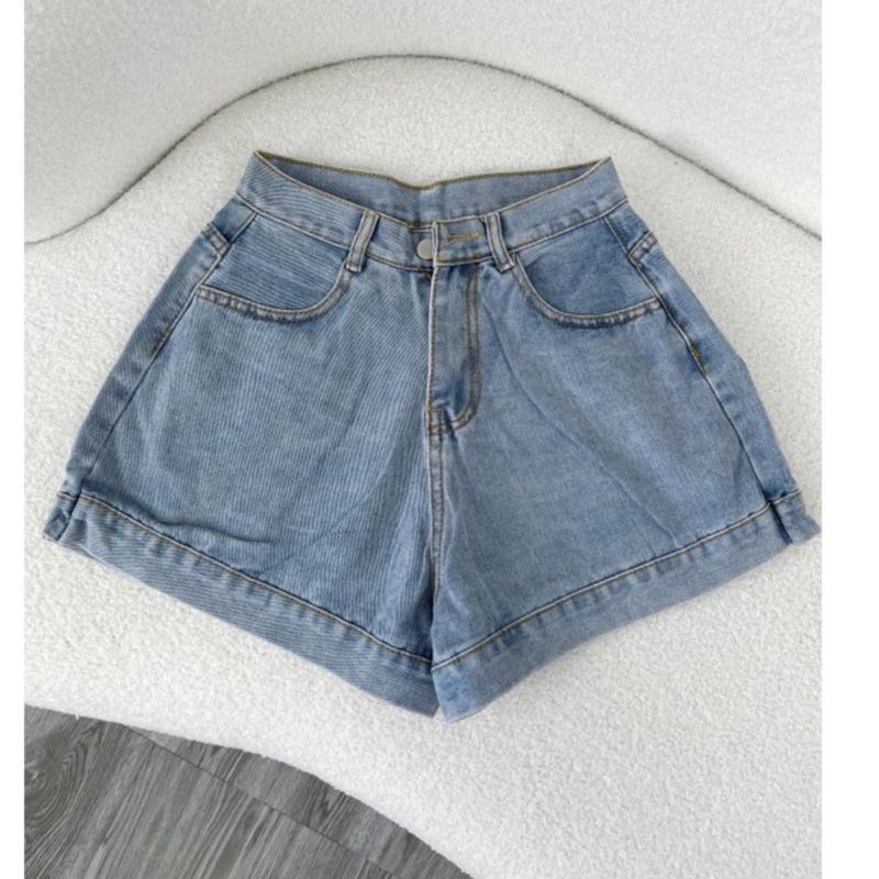 ( Size S - XL ) Quần short jean ống rộng lưng cao - Trần Ngân_Chuyên sỉ jean nữ Women Pants Denim | BigBuy360 - bigbuy360.vn