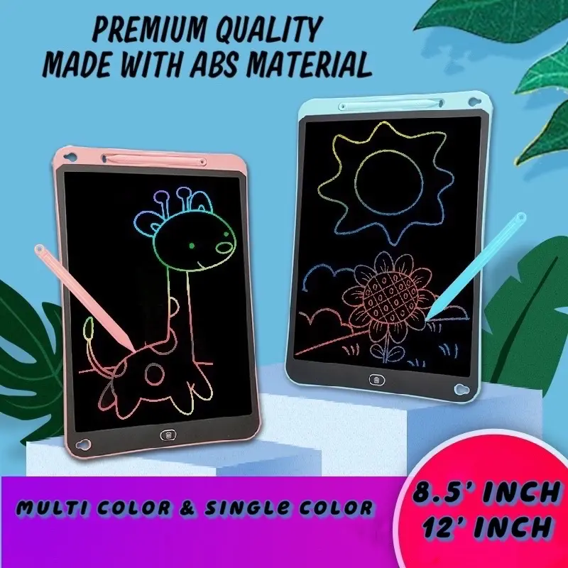 16 inches 12 inches 8.5 inches 8.5" 12” 16" Upgraded LCD Writing Tablet Pad Children Drawing Board Education Kid Drawing Tablet Kids Drawing Board Battery Educational