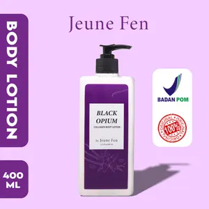 BPOM JEUNE FEN Black Opium Collagen Body Lotion Menutrisi Melembabkan Mencerahkan Kulit 400 ml Pencerah Hand Tubuh Tangan Pria dan wanita