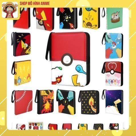 Sách Đựng Bộ Sưu Tập Thẻ Bài Pokemon Khe Đựng 400 Thẻ TCG Túi Da Cao Cấp Bộ Sưu Tập Cho Bé