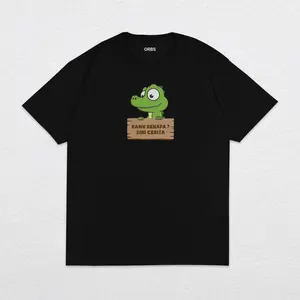 ORBSCO - T-Shirt Kaos Buaya ( Bisa Custom Nama/Text ) baju combed