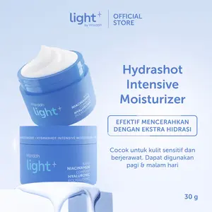 Light+ Hydrashot Intensive Moisturizer 30 g & 20 g | Cream Niacinamide Brightening Moisturizer Pelembab Wajah Pemutih Wajah Facial Night Cream BPOM | Light+ | Skincare