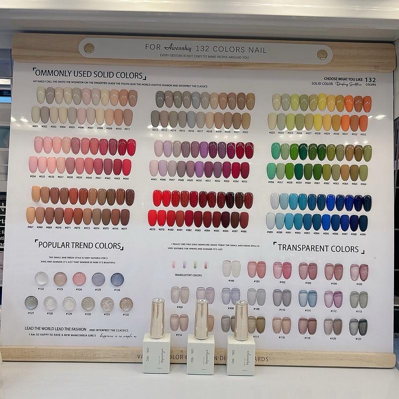  Set Sơn Gel Nail 132 Màu AIVENNHUY Cao Cấp - Bao Chất Lượng - Kèm Bảng Màu - Kèm Base Top - Sơn Gel Nữ 