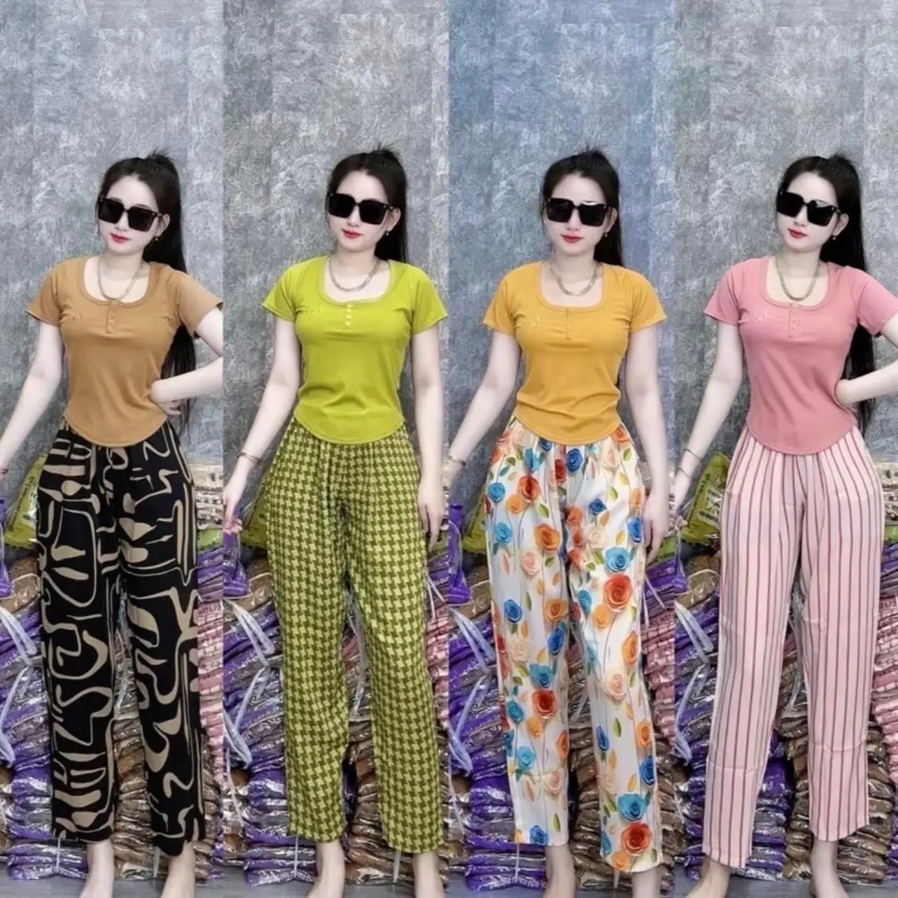 Dài Mango Phối Áo Gân Tăm Lạnh #0793
