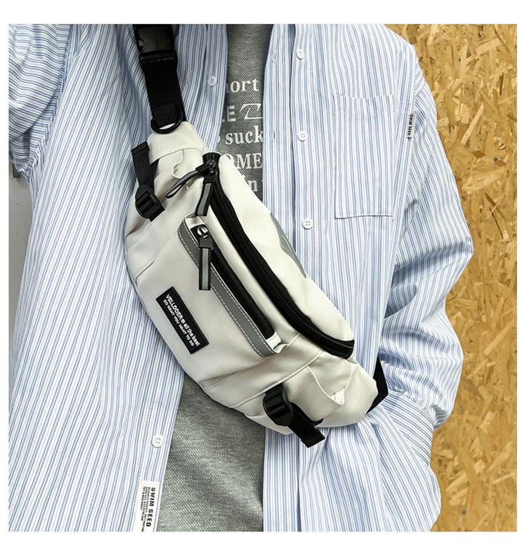 Product Introduction of New Japanese Ins Chest Bag Harajuku Large-Capacity Crossbody Bag Men's Fashion Brand Multi-Functional Travel Sports Small Bag All-Match Waist Bag 4