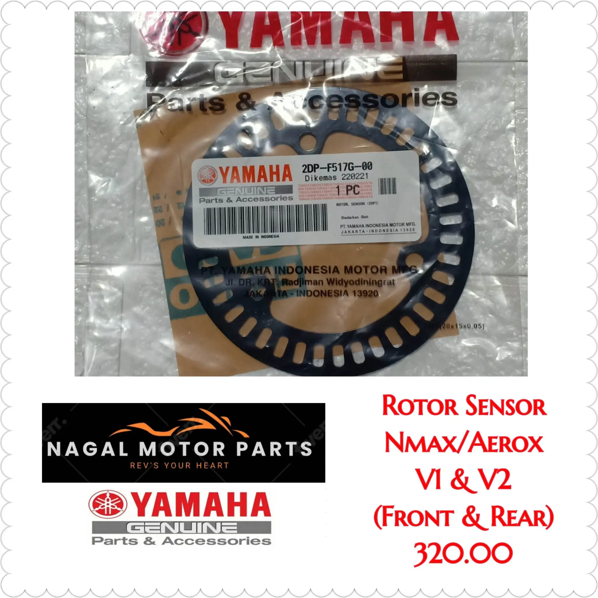 Nmax Rotor Sensor ROTOR SENSOR REAR AND FRONT FOR AEROX V1/V2 AND NMAX V1/V2 YAMAHA ...