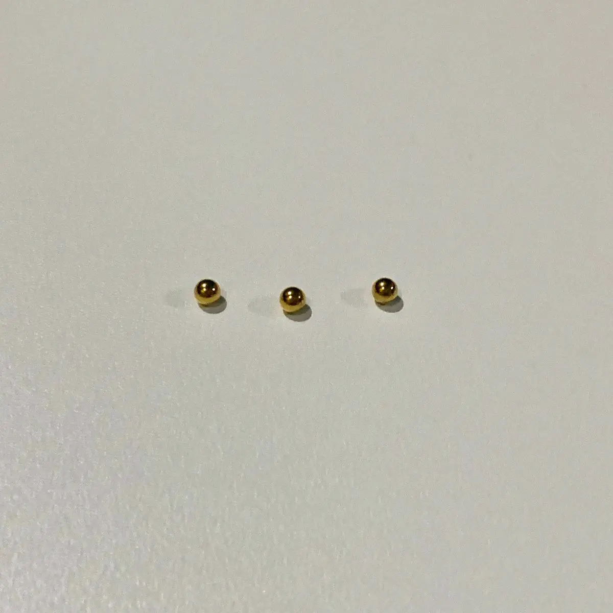 [PER BIJI] Penutup Anting Bulat Titanium Anti Karat