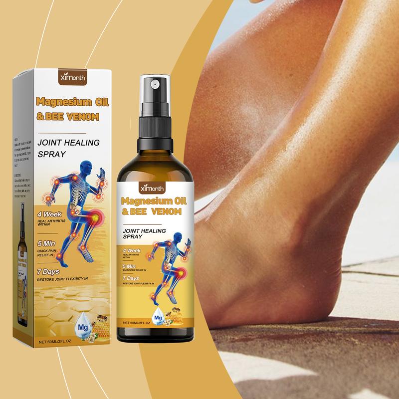 Product Introduction of 60 ml Magnesium Joint Spray,Magnesium Oil & Bee Venom Joint Healing Spray, for Muscle and Joint Recovery, Joint Care for Back&Shoulders&Muscle Pain Relief 4