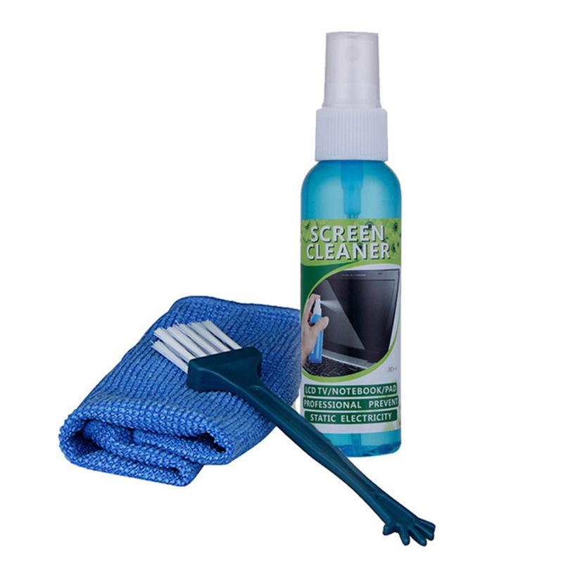 Hot Sale Cleaner Screen Cleaning Tool Set 3PCS LCD TV Tablet Phone Pad Laptop Computer Keyboard Cleaning Kit 0