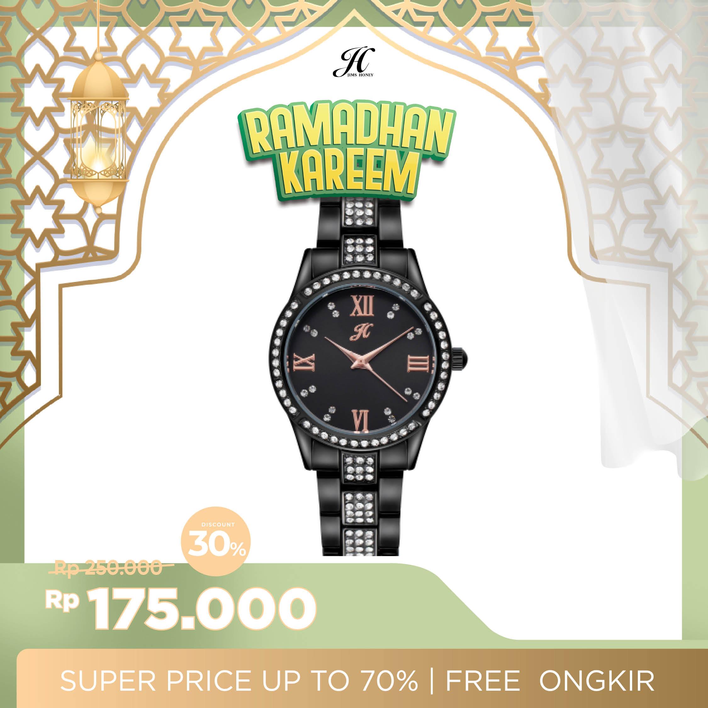 JIMS HONEY JAM TANGAN WANITA 8120 (FREE BOX + BATERAI)