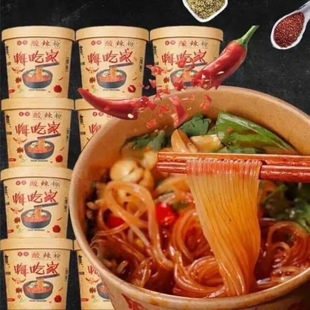 THÙNG 6 hộp  MIẾN LẠNH CHUA CAY TRÙNG KHÁNH Food Lẩu 4