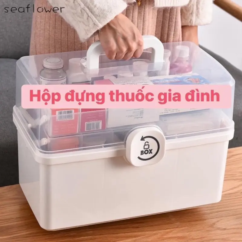 Hộp Đựng Thuốc Y Tế Cứu Thương Nhiều Tầng Tiện Dụng Cho Gia Đình 2