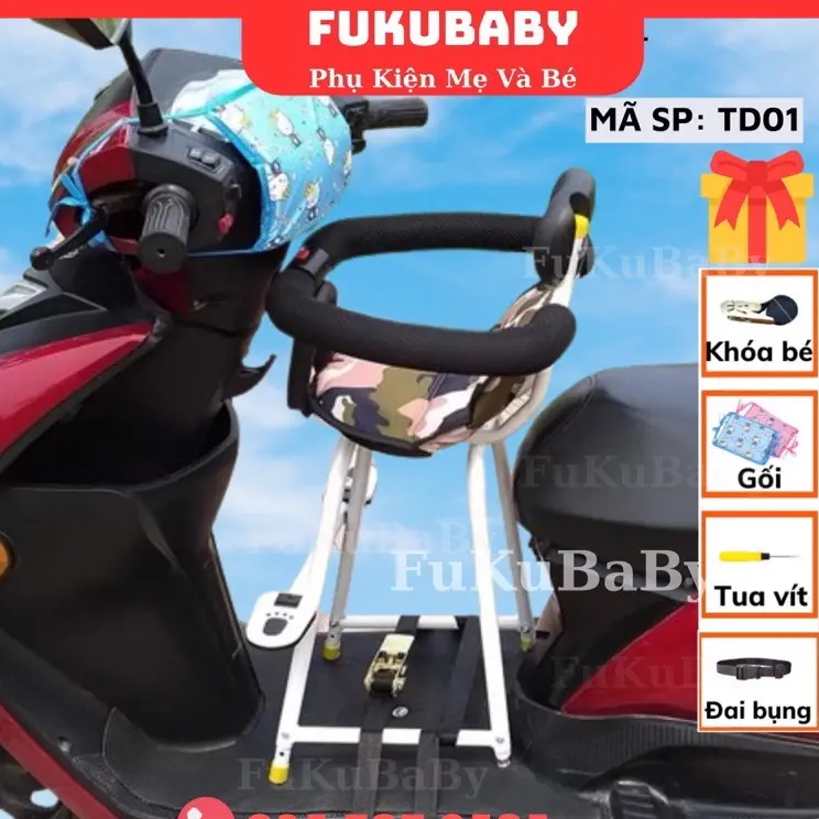 TD01- Ghế ngồi xe máy tay ga lead, vision, SH, vespa sprint hoặc xe điện cho bé( inbox ảnh xe shop tư vấn)