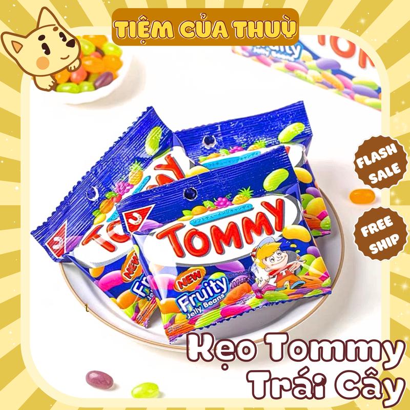 Kẹo Dẻo Trái Cây Tommy Fruity Jelly Beans Đồ Ăn Vặt Thái Lan gói 18G Tiệm ăn vặt Thuỳ Bùi