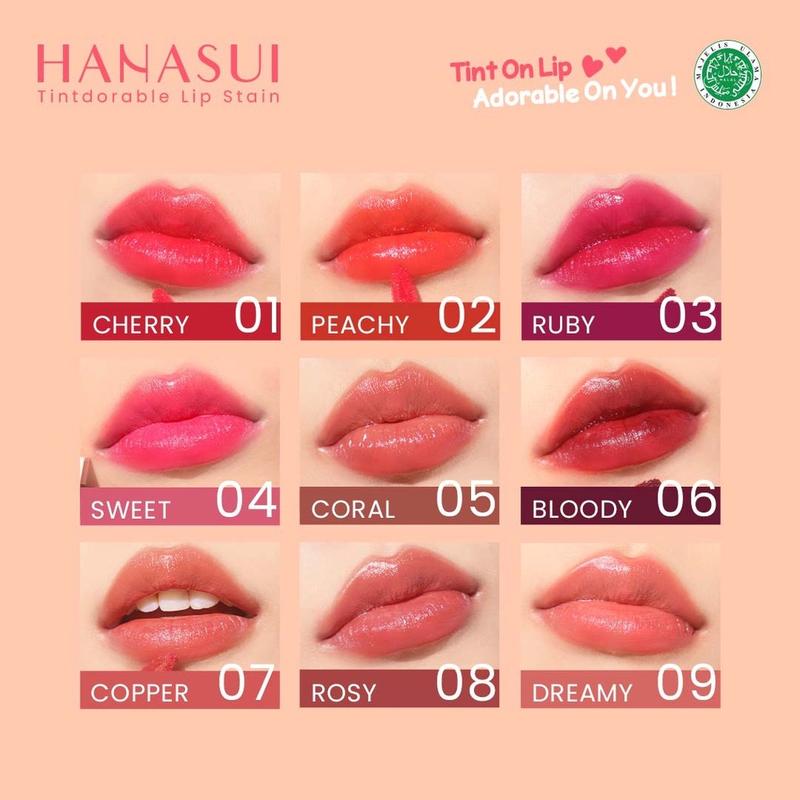 Product Introduction of Hanasui Tintdorable Lip Stain bibir lipstick 1